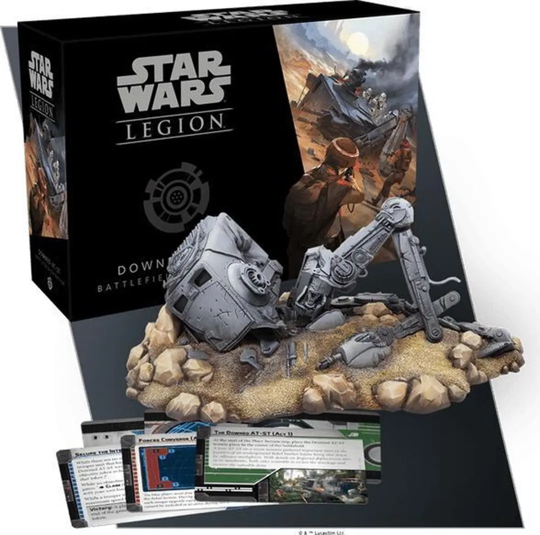 Star Wars Legion Downed AT-ST Battlefield