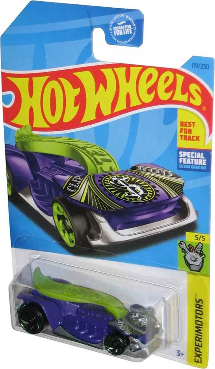Hot Wheels Clip Rod 1:64 - 21A - Paars/Groen