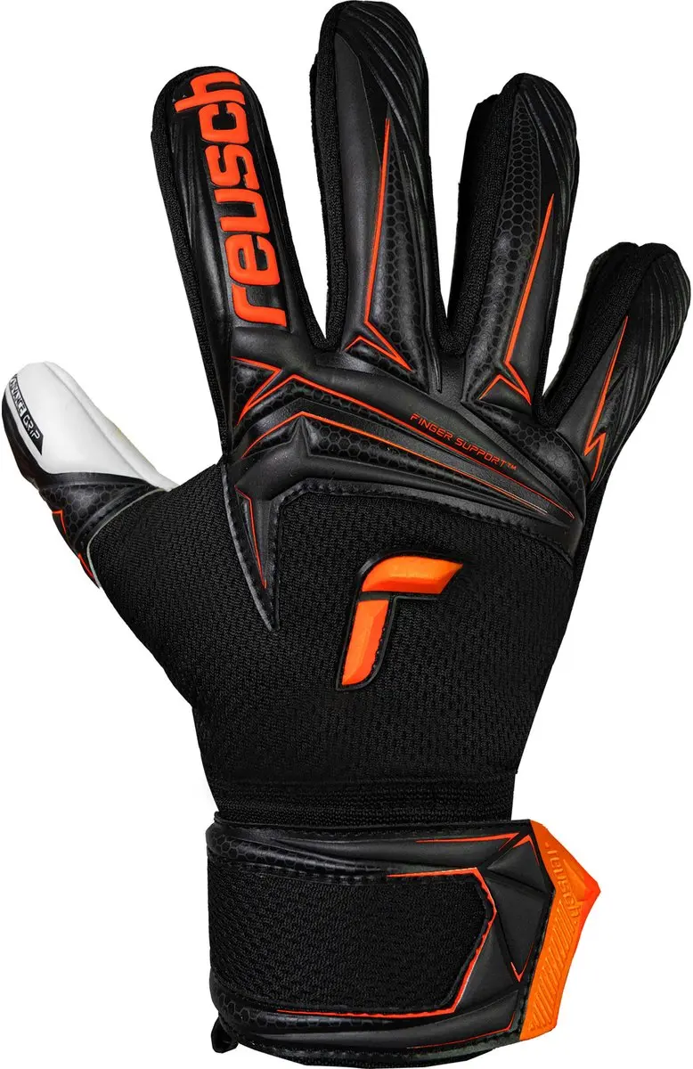 Reusch Torwarthandschuhe Attrakt Advance Junior - Maat 7 - Zwart-oranje