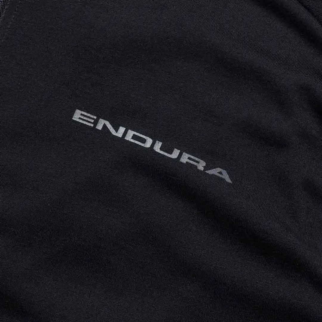 Endura Loop Zipped Korte Mouw Enduro Trui Zwart XL Man