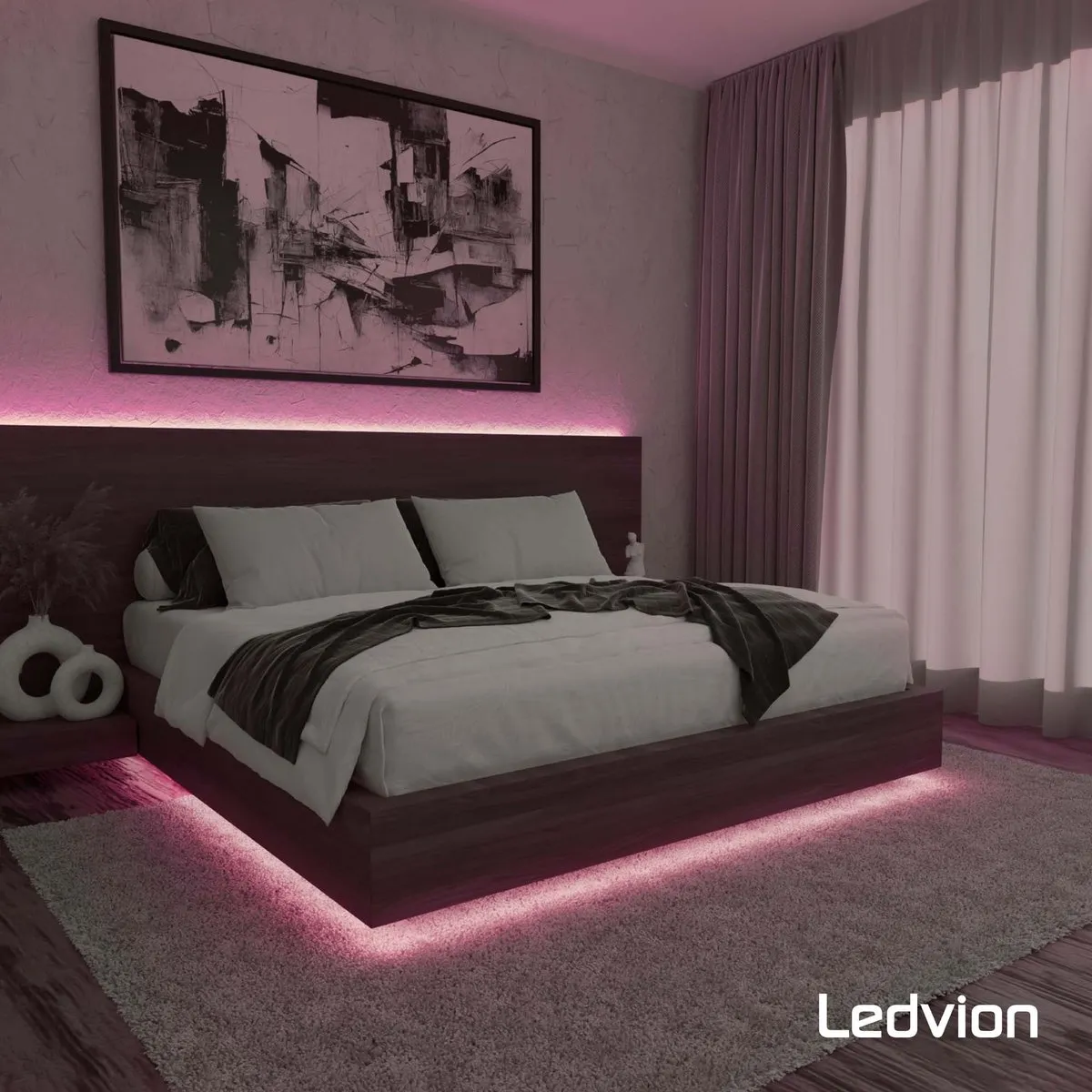 LEDVION LED-Strip Dimbaar 10m RGBW 24W