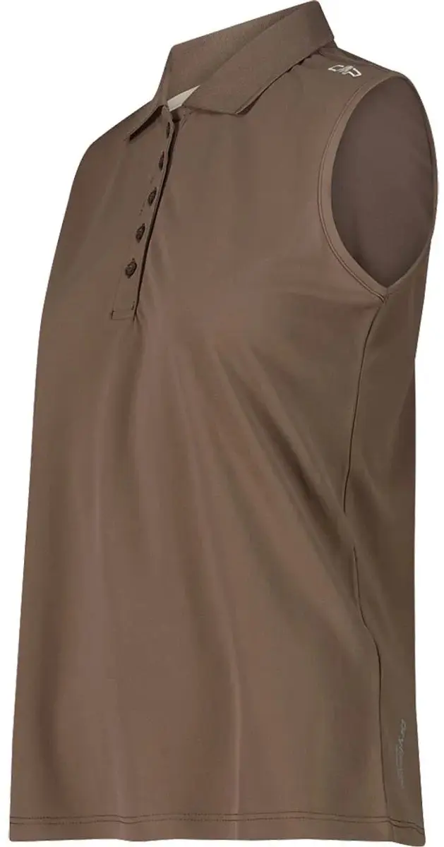 CMP 3T59776 Mouwloze Polo - Vrouw XL - Toffee