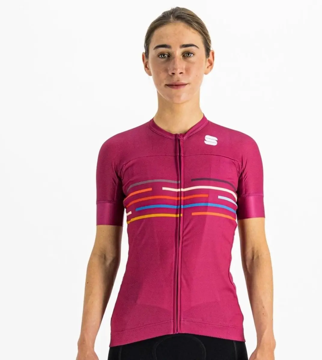Sportful VELODROME Fietsshirt Korte Mouwen Dames Cyclamen