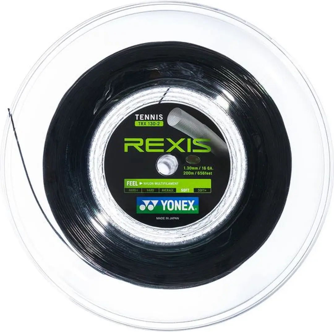 Yonex Tennissnaar Polytour Rexis 1.30 Zwart Op Rol 200m