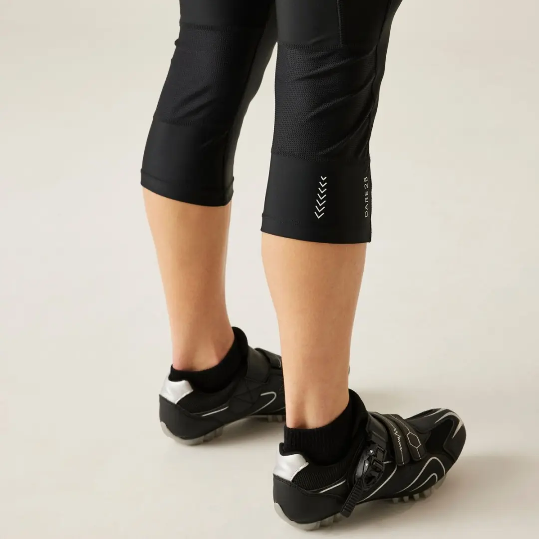 Dare 2b Women's Worldly Capri Fietsbroek - Zwart - Maat S