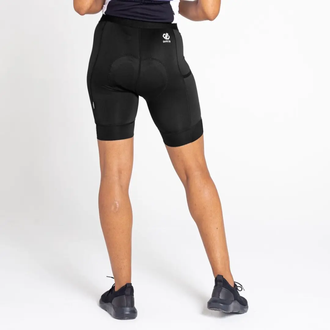 Dare 2b AEP Prompt Korte Dames Fietsbroek Q-Wic - Zwart M