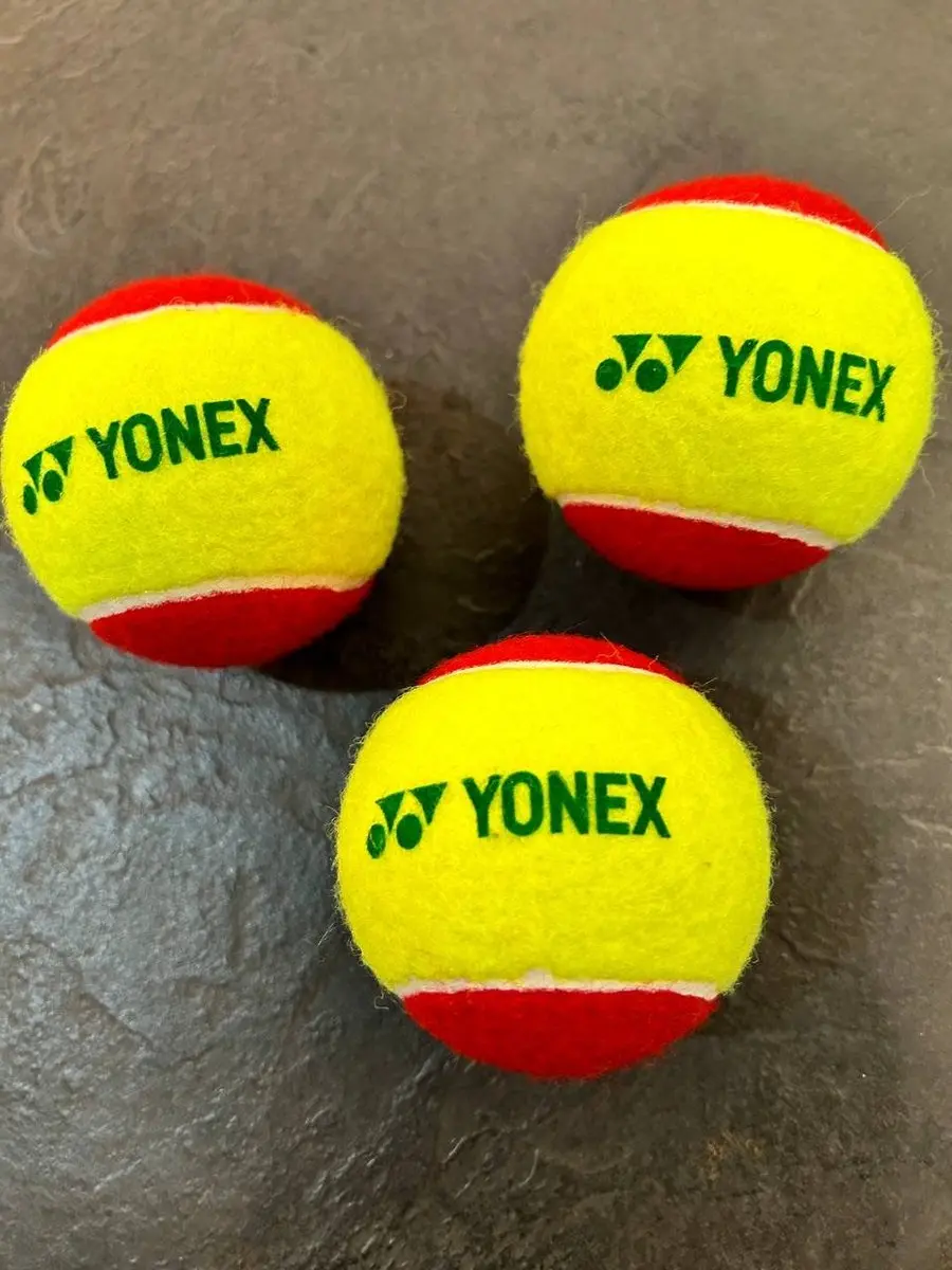 Yonex Stage 3 Rood/Geel Tennisbal 3 Stuks Uitvoering : Stage 3 Rood/Geel