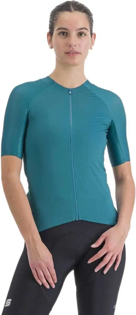 Sportful Matchy Korte Mouw Wielertrui Blauw M Vrouw