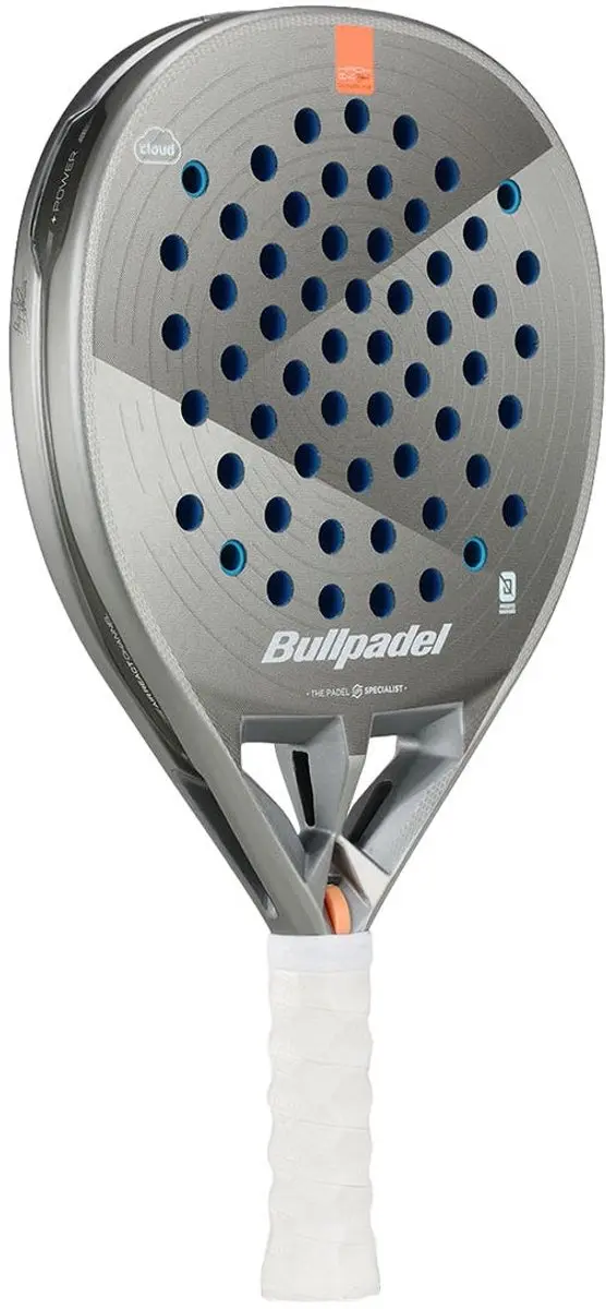 Bullpadel Hack 04 Hybrid Cloud 26 Padelracket - L0 - Zilver/Grijs