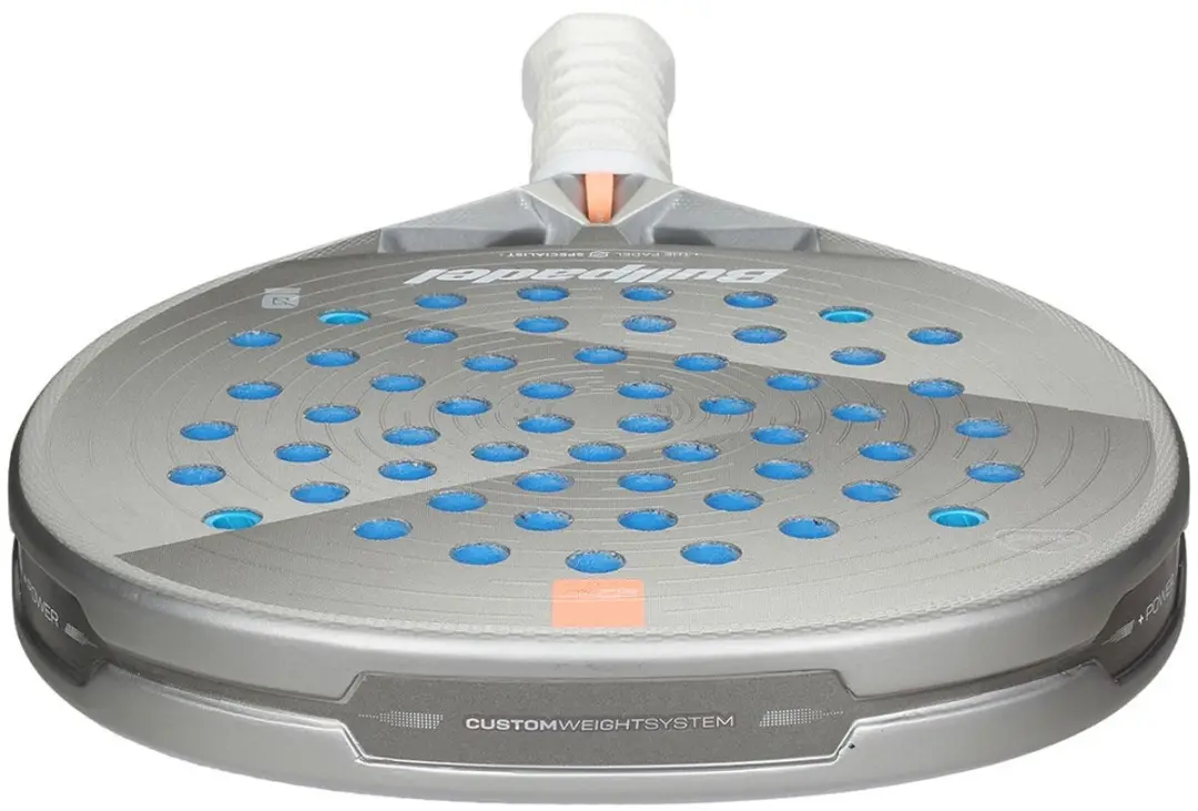 Bullpadel Hack 04 Hybrid Cloud 26 Padelracket - L0 - Zilver/Grijs
