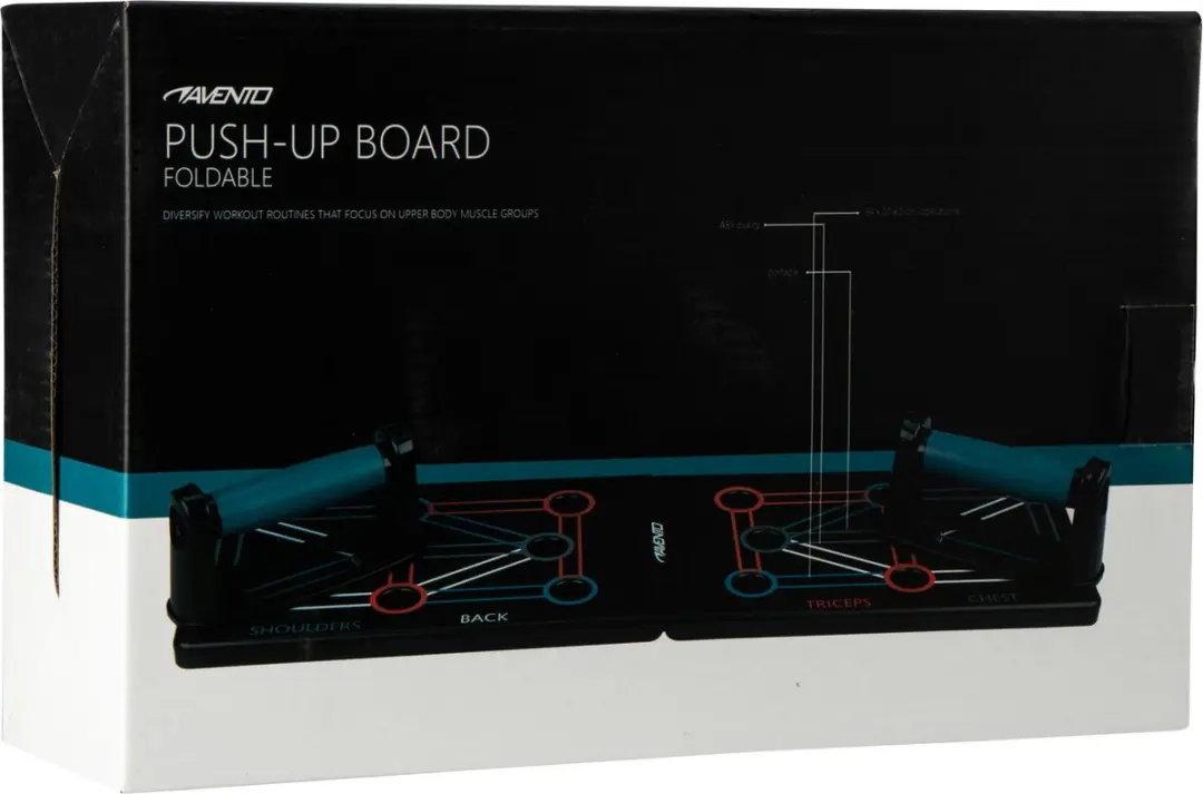 Avento Push-Up Bord Opvouwbaar - Zwart - 64x20x2cm