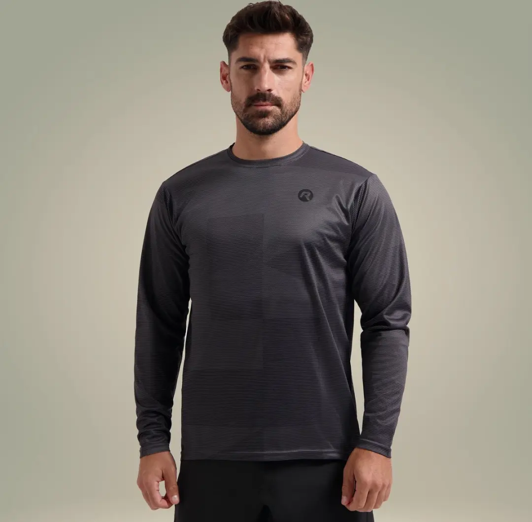 Rogelli ADVNTR Core MTB Shirt Heren - Lange mouwen - Grijs - S