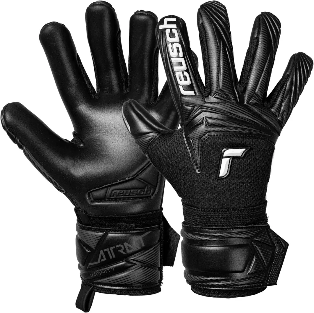 Reusch Attrakt Infinity Evolution NC Junior Black Keepershandschoenen Kinderen