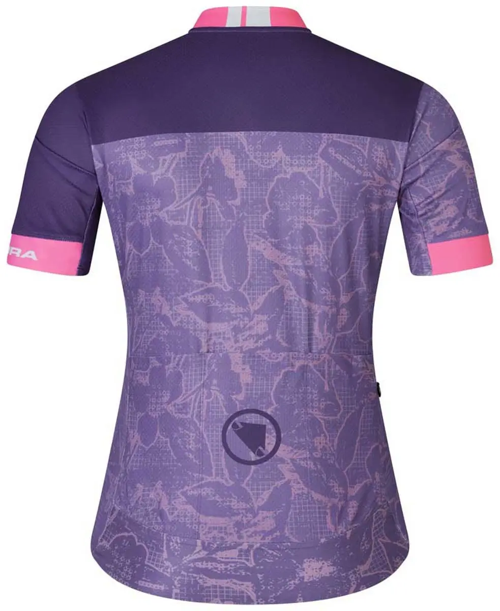 Endura FS260 Floral Wielertrui - Paars XL