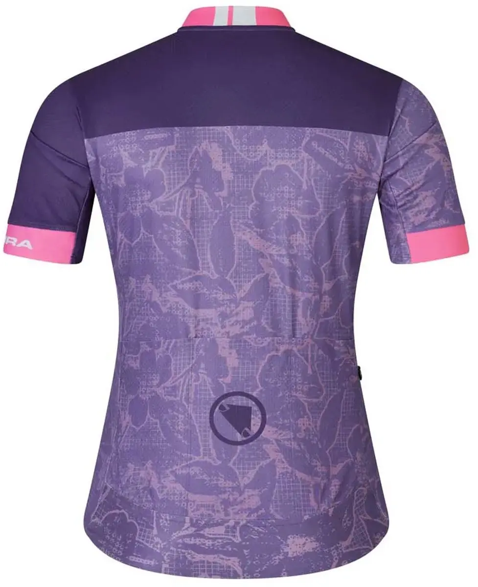 Endura FS260 Floral Wielertrui - Paars XL