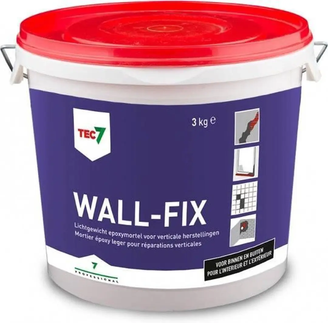Tec7 Wall Fix Epoxymortel 3kg - o.a. Beton/Hout