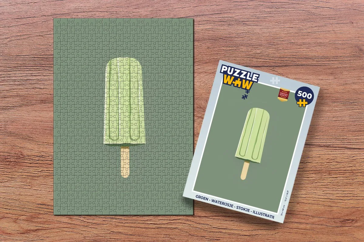 PuzzleWow Waterijsje Groen Legpuzzel 500 Stuks
