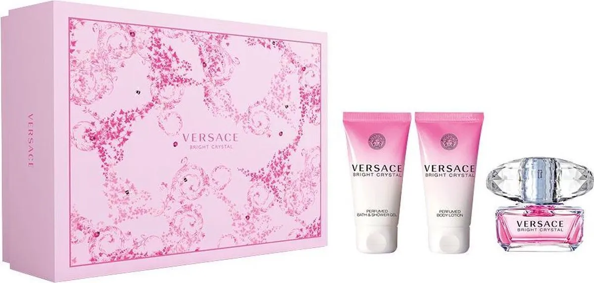 Versace Bright Crystal Giftset - Parfum Douchegel Bodylotion 150ml