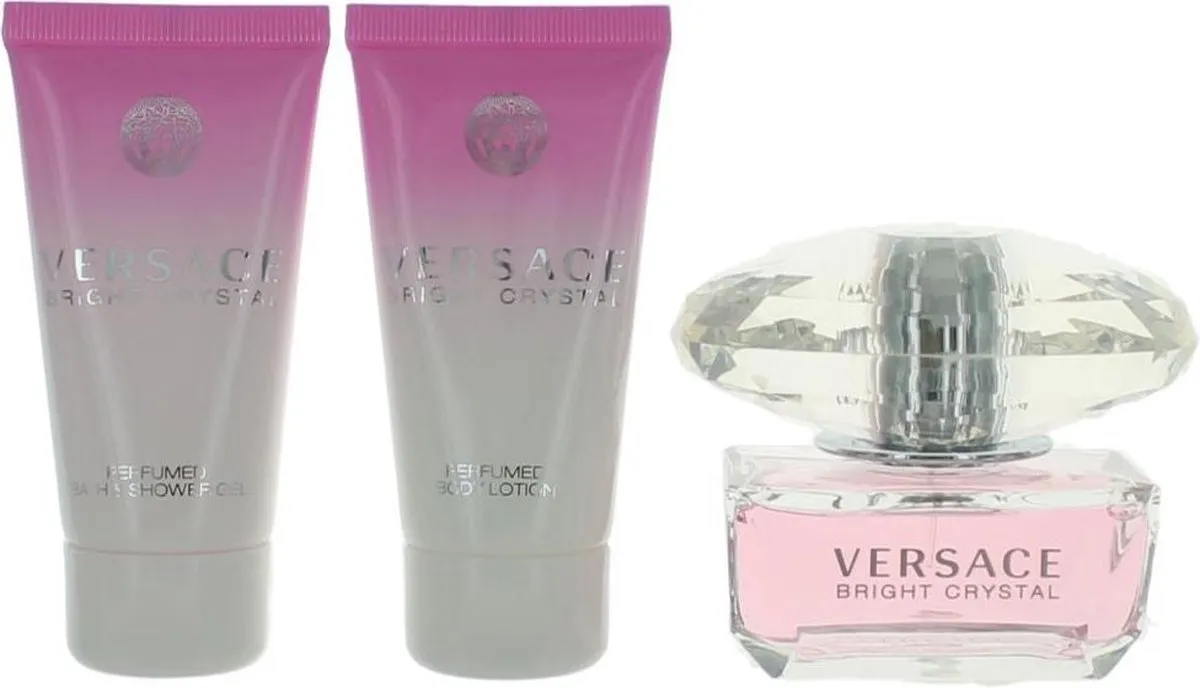 Versace Bright Crystal Giftset - Parfum Douchegel Bodylotion 150ml