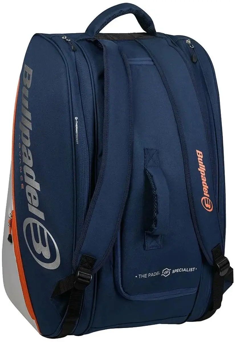 Bullpadel Advance BPP26014 Padeltas - 5 Vakken - Zwart/Oranje - afbeelding 6 van 6