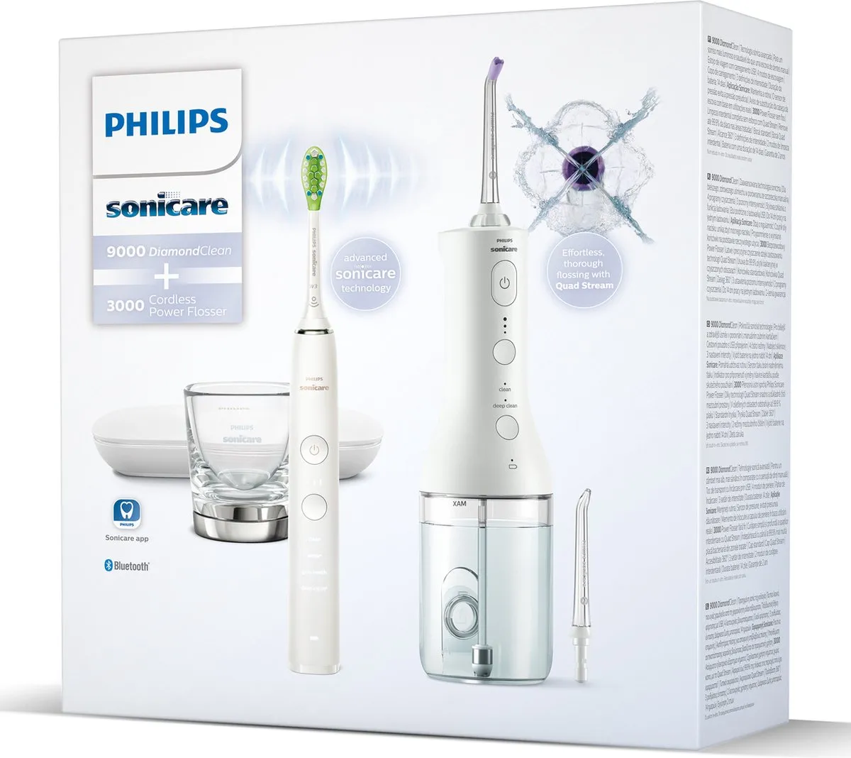 Philips Sonicare DiamondClean 9000 & Power Flosser 3000 - Wit