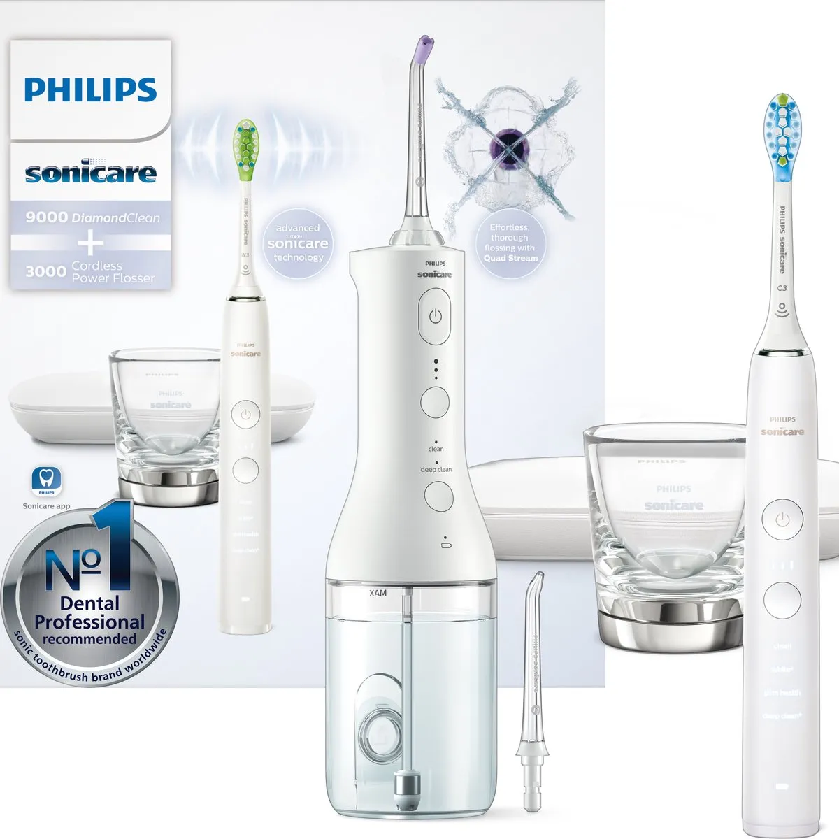 Philips Sonicare DiamondClean 9000 & Power Flosser 3000
