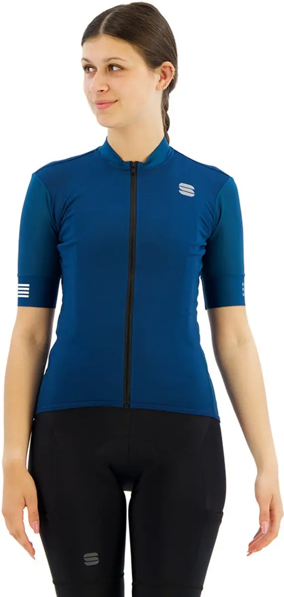 Sportful Srk Korte Mouw Wielertrui Blauw L Vrouw