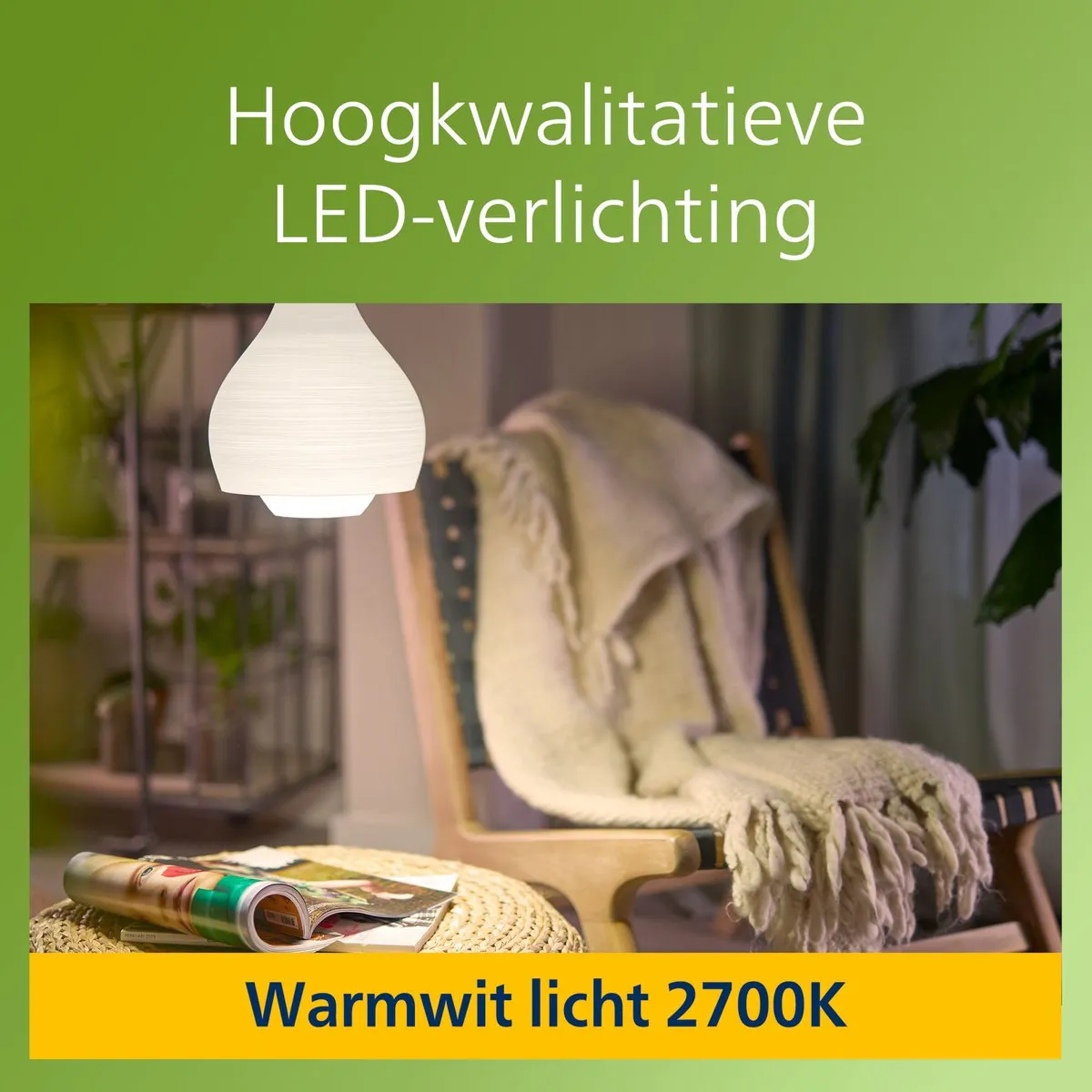 Philips Ultra Efficient LED Lamp Mat 5.2W E27 Warmwit