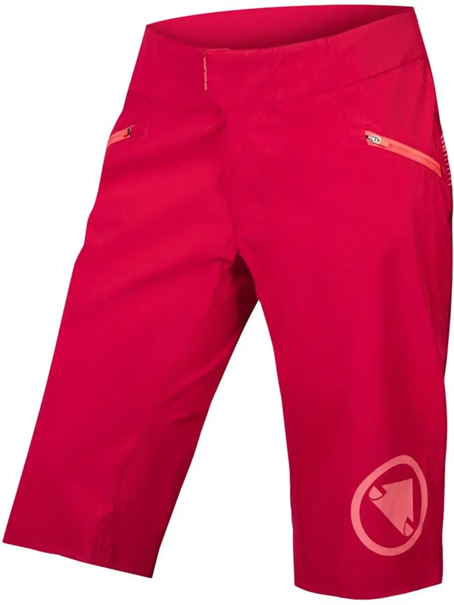 Endura Singletrack Lite Korte Broek Rood M Vrouw