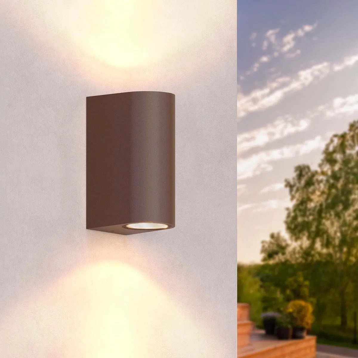 LEDVION Wandlamp Buiten Santa Barbara Roest
