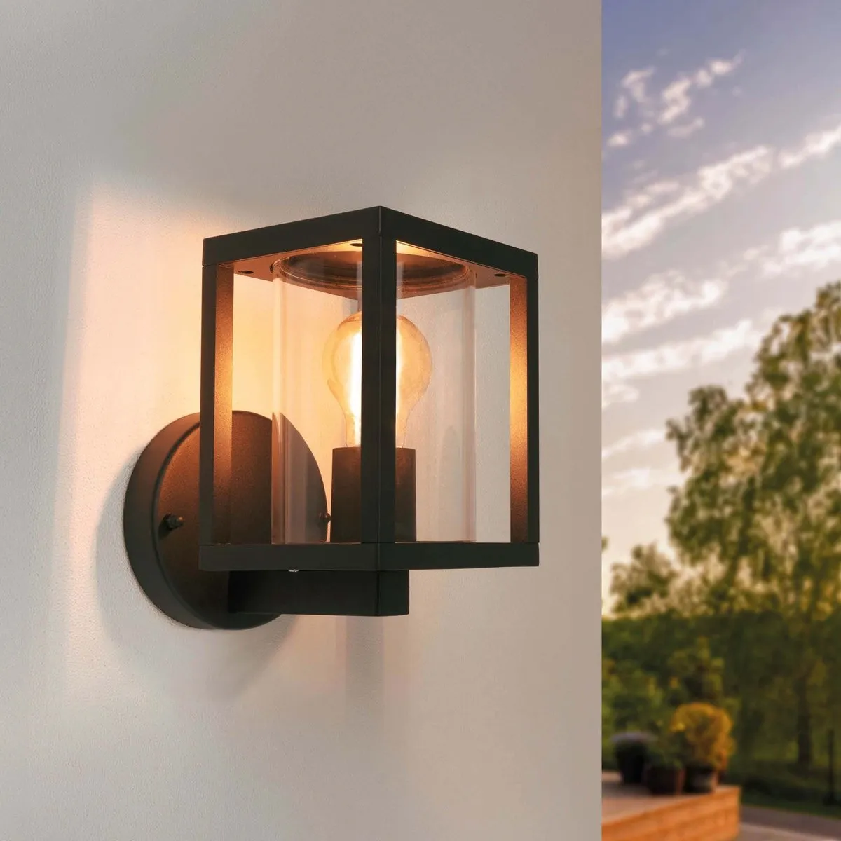 Ledvion Industriele LED Wandlamp E27 IP44 - 2x 0,5W Zwart