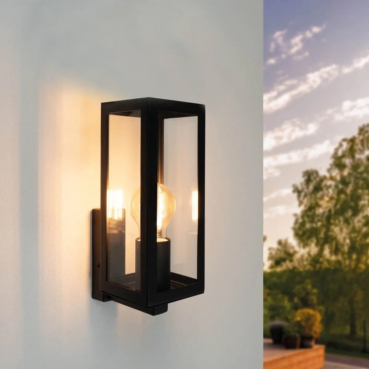 Ledvion Industriele LED Wandlamp E27 IP44 - 2x 0,5W Zwart