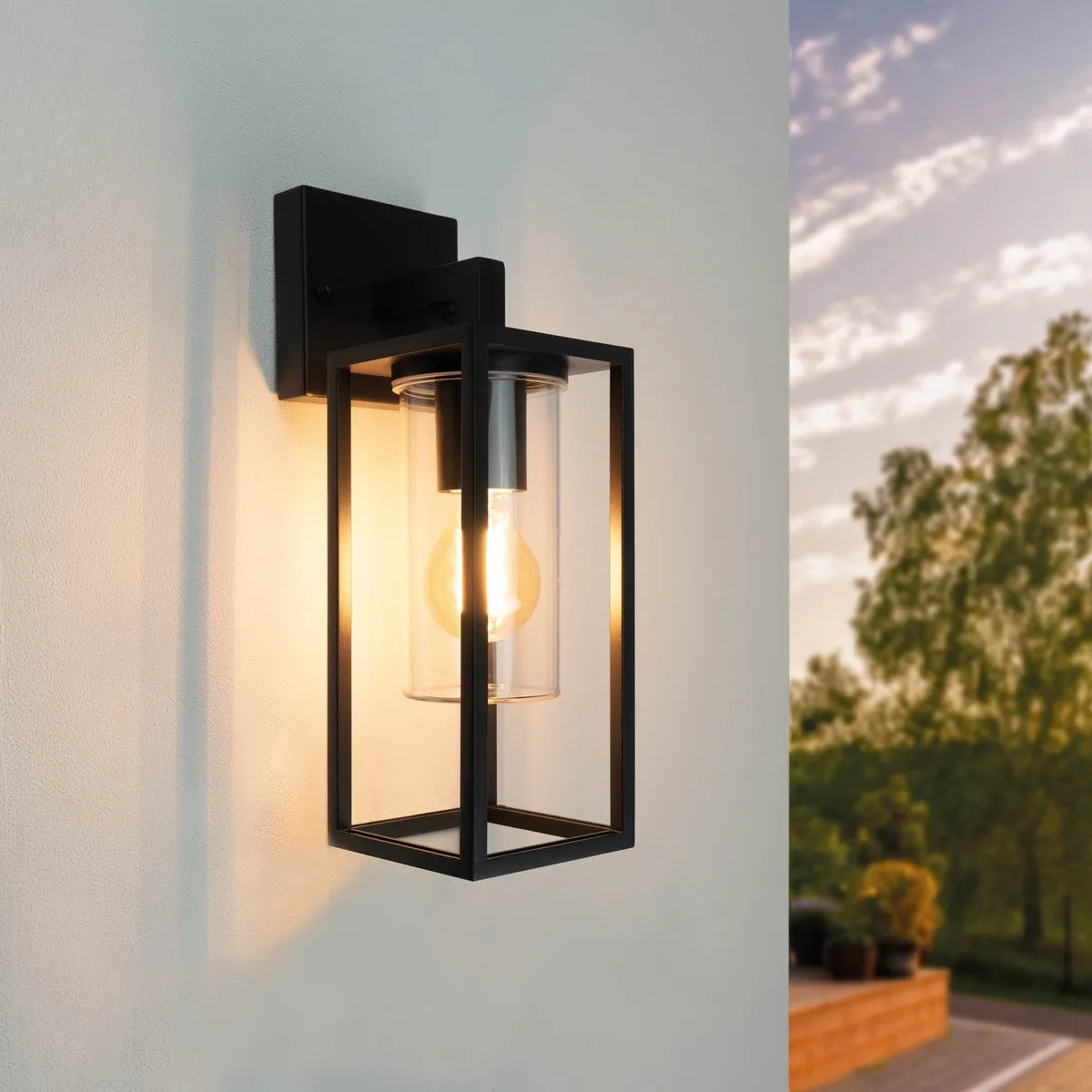 Ledvion Industriele LED Wandlamp E27 IP44 - 2x 0,5W Zwart