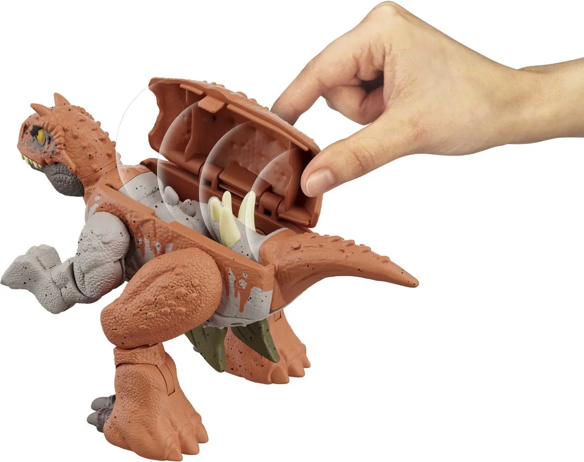Jurassic World Woeste Wisselaars Carnotaurus & Stegosaurus HLP07 - afbeelding 2 van 6
