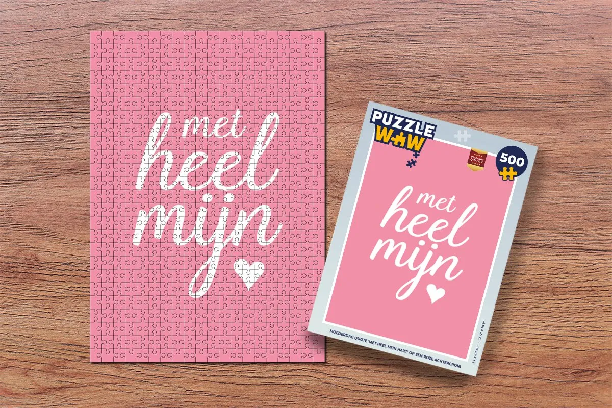 PuzzleWow Moeder Legpuzzel 500 Stuks - Multicolor