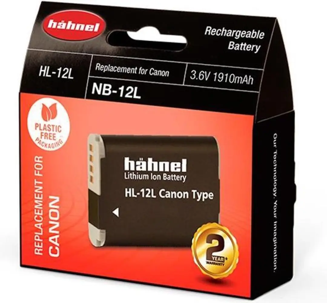 Hähnel Accu Canon NB-12L - 1910mAh - afbeelding 2 van 5