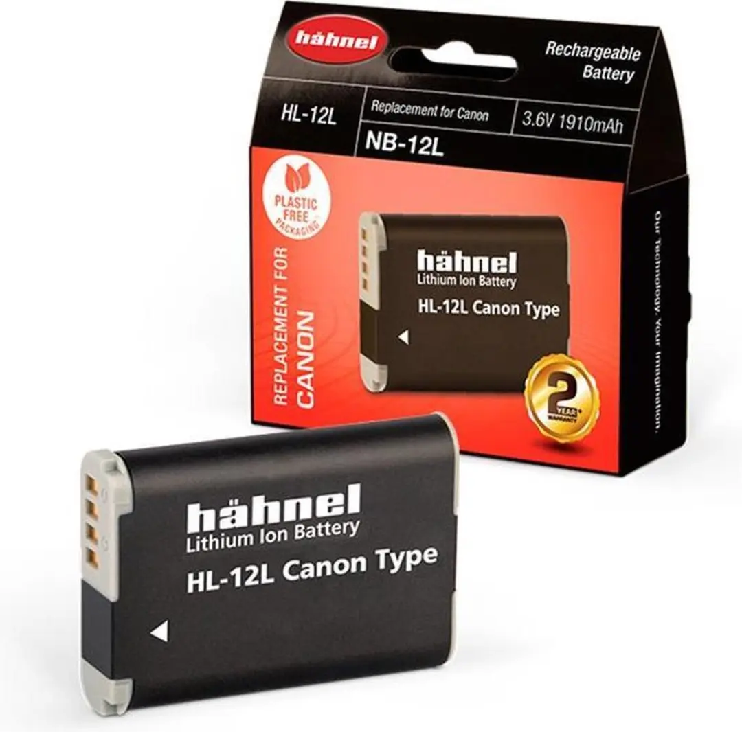 Hähnel Accu Canon NB-12L - 1910mAh - afbeelding 4 van 5