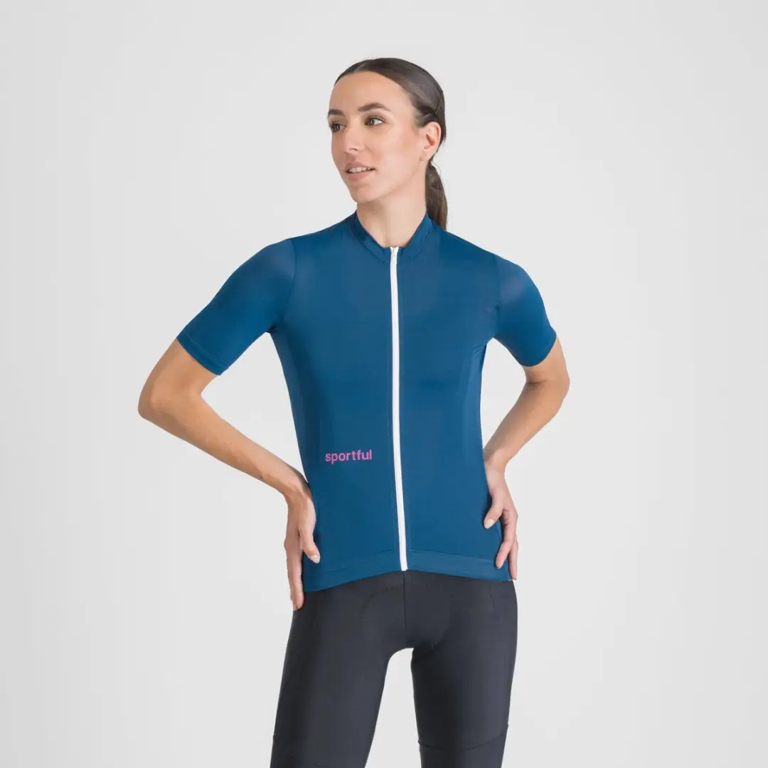 Sportful Classic fietsshirt korte mouwen dames TEAL BLUE