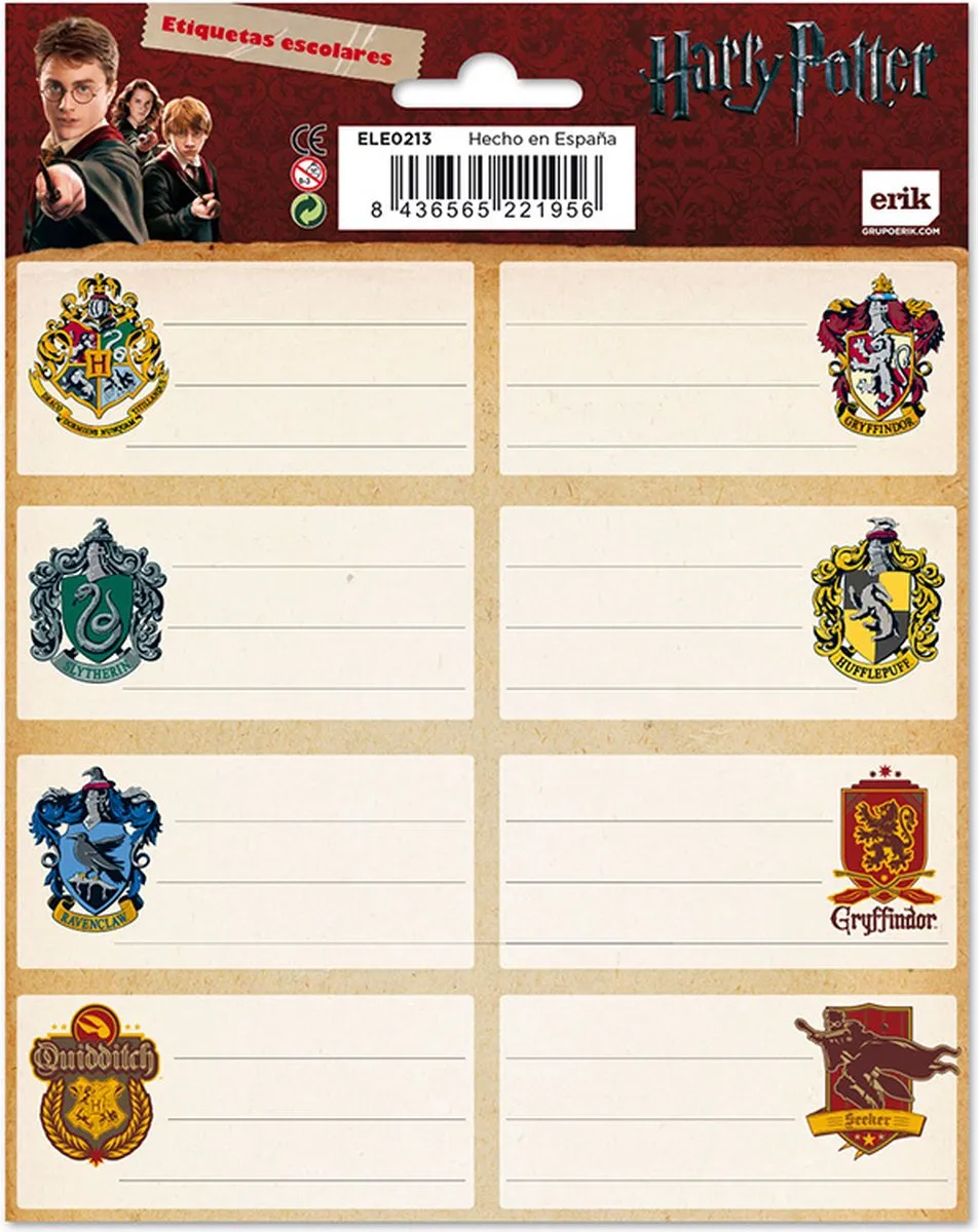 Harry Potter Etiketten 16 Stuks