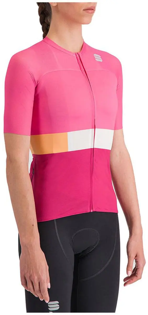 Sportful Snap Korte Mouw Wielertrui Roze L Vrouw