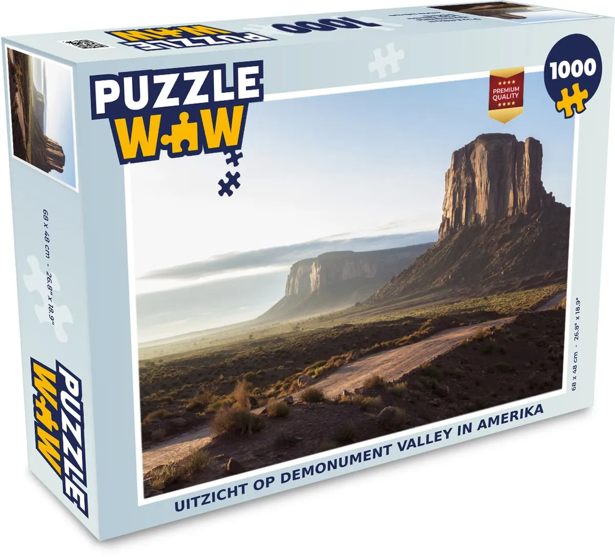 PuzzleWow Legpuzzel Monument Valley 1000 Stuks - Multicolor