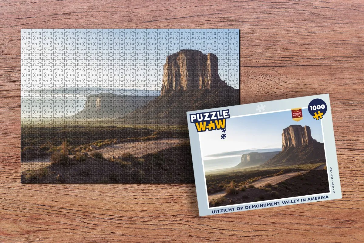 PuzzleWow Legpuzzel Monument Valley 1000 Stuks - Multicolor