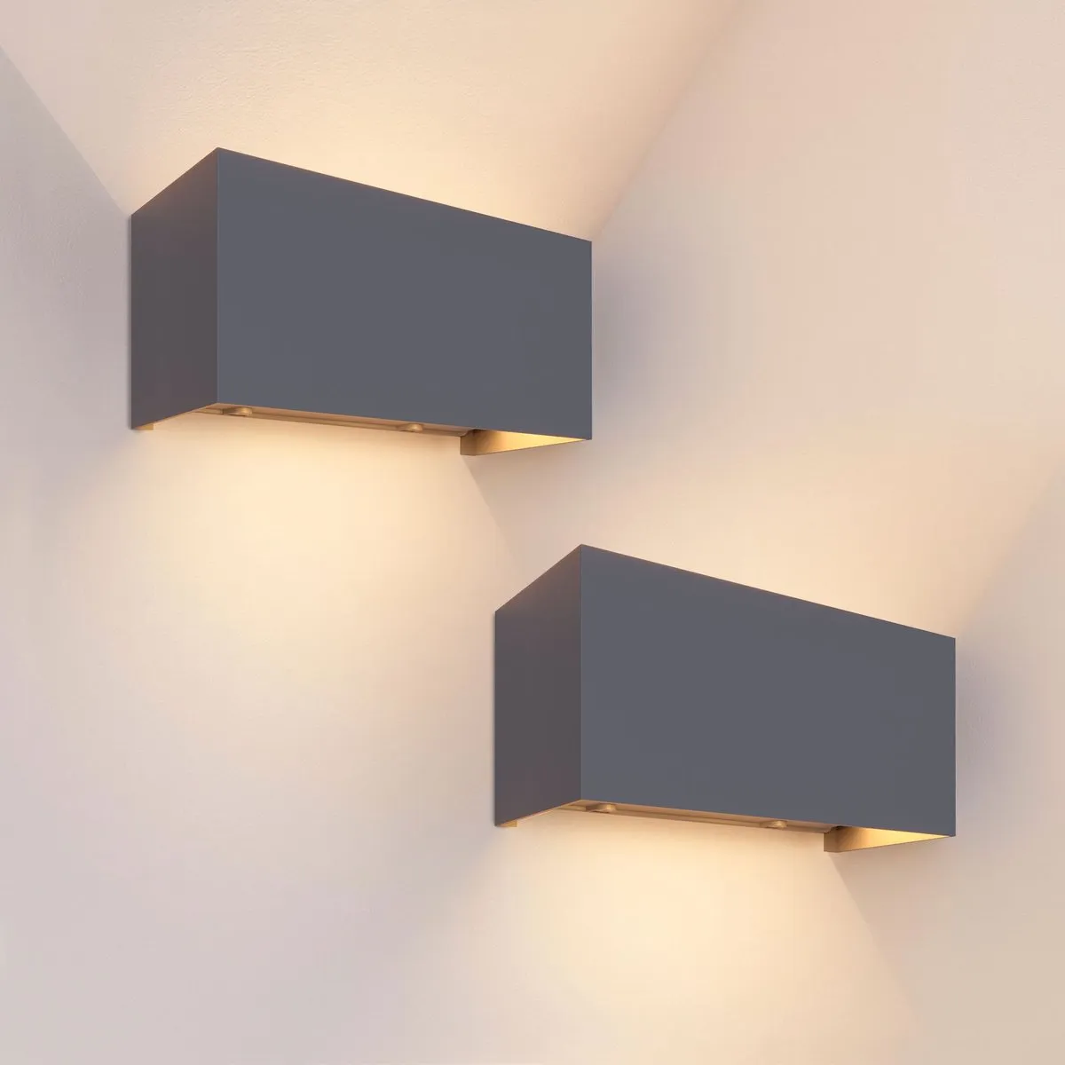 LEDVION 2x LED Wandlamp 9,5W 3000K