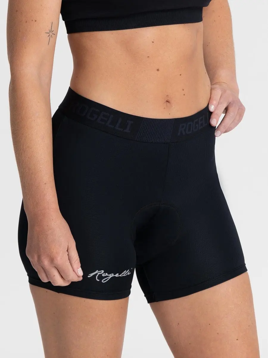 Rogelli Dames Fietsonderbroek Met Zeem - M - Zwart - afbeelding 4 van 5