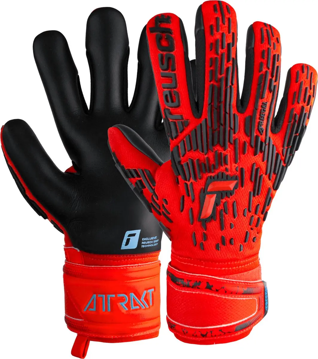 Reusch Attrakt Freegel Silver Black Red Keepershandschoenen