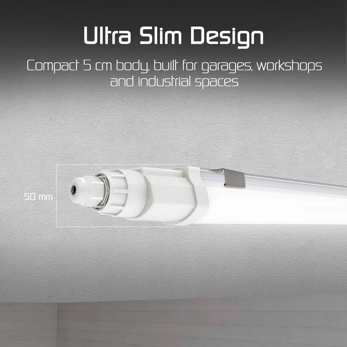 LEDVION 2x LED Armatuur 60cm 12W 6500K - IP65 - Koppelbaar - afbeelding 6 van 6