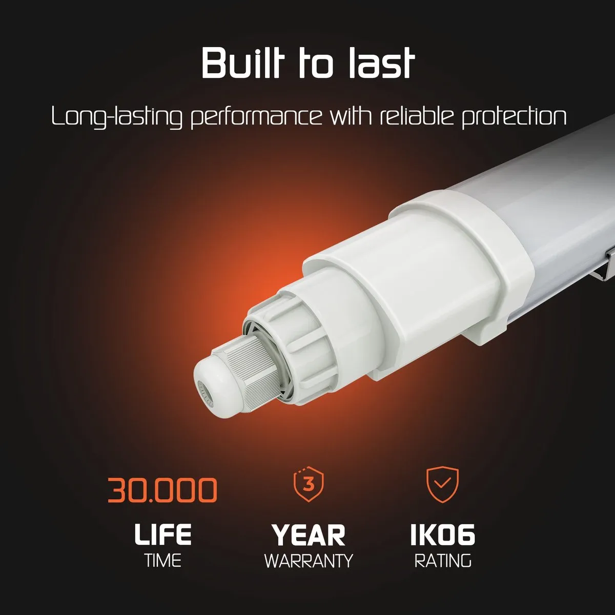 LEDVION 2x LED Armatuur 60cm 12W 6500K - IP65 - Koppelbaar