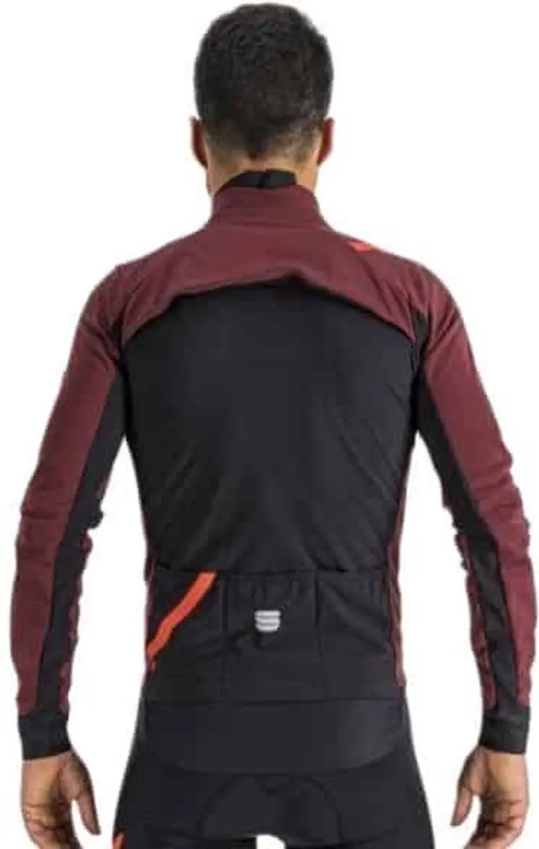 Sportful Fiandre Pro Medium Jacket - Heren - XL - Zwart/Rood - afbeelding 6 van 6