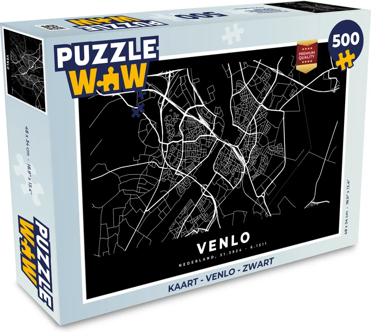 PuzzleWow Venlo Puzzel 500 Stuks - Multicolor