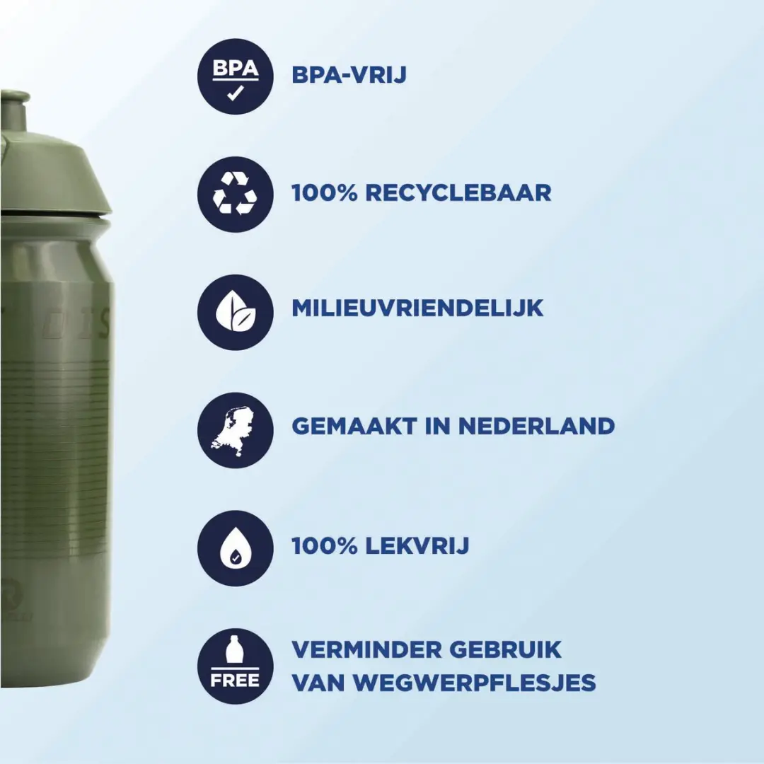 Rogelli Sportbidon 500ml - Groen - afbeelding 5 van 6
